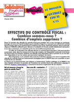 Le dossier du Contrôle Fiscal N°35